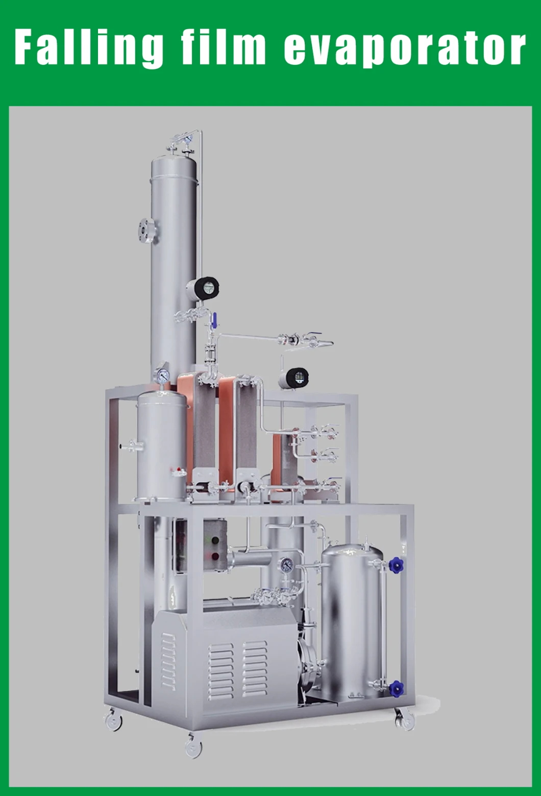 Alcohol Recovery Distillation Column Falling Film Evaporator