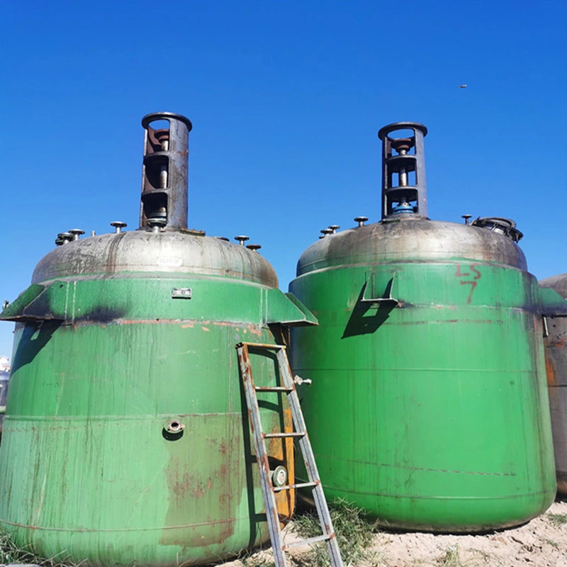 Used Enamel Reaction Kettle, Stainless Steel Heating Reaction Kettle