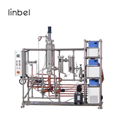 Apparato di distillazione, unità di distillazione molecolare a percorso breve completamente chiusa